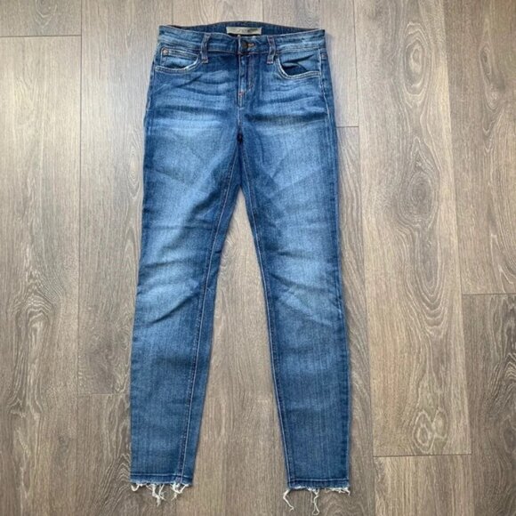 Revolve Joe's Jeans Women's Skinny Jeans Icon Ally Raw Hem Denim Indigo blue 25 - Picture 8 of 16